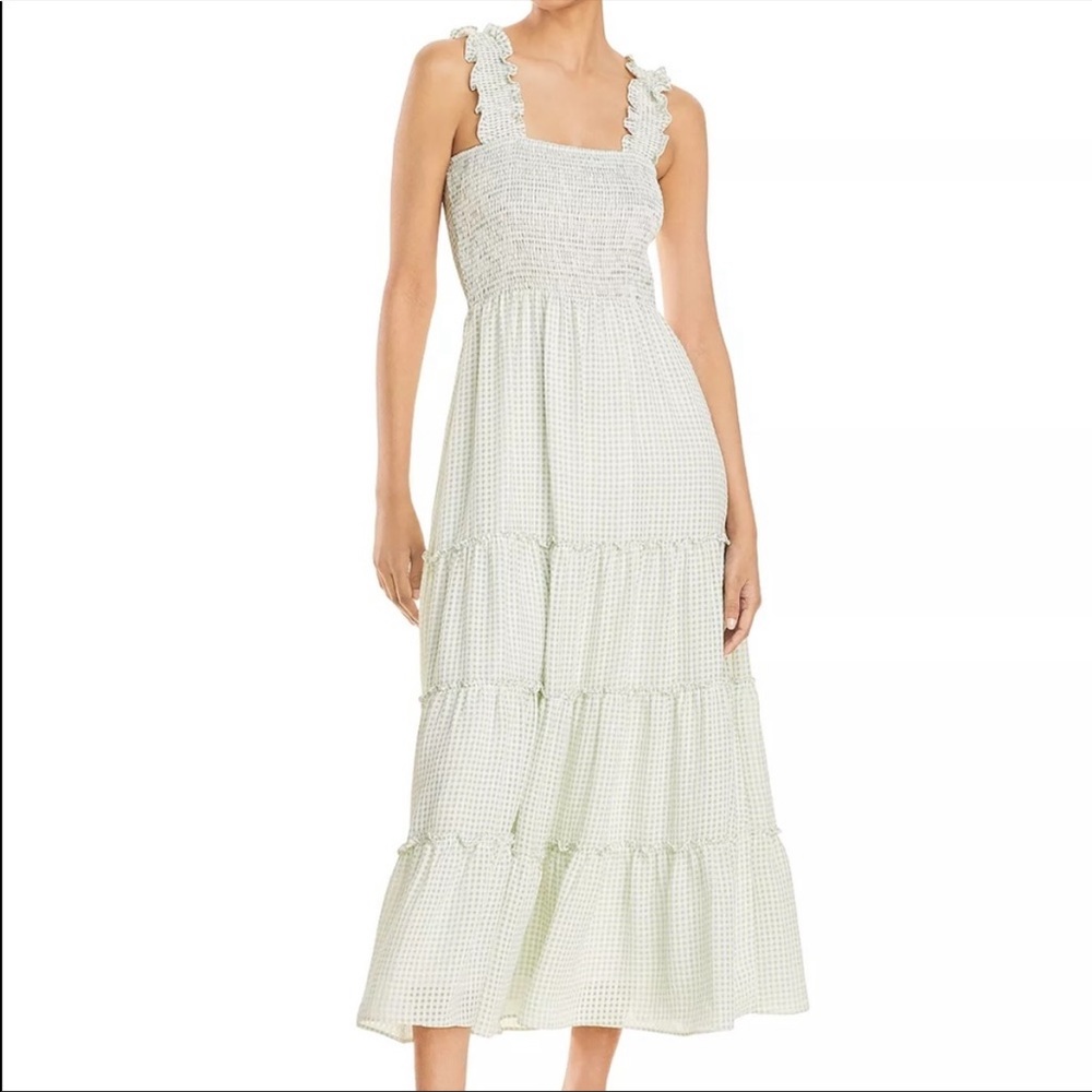 EUC- Lucy Paris Smocked Gingham Dress